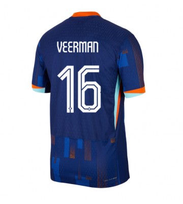 Holland Joey Veerman #16 Replika Udebanetrøje EM 2024 Kortærmet